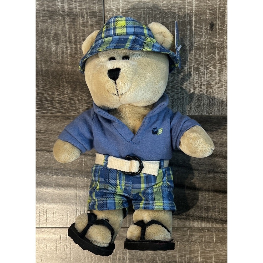 Starbucks Coffee Summer Boy Bearista Bear 2007 Plush - 63rd  Edition 10" Tall